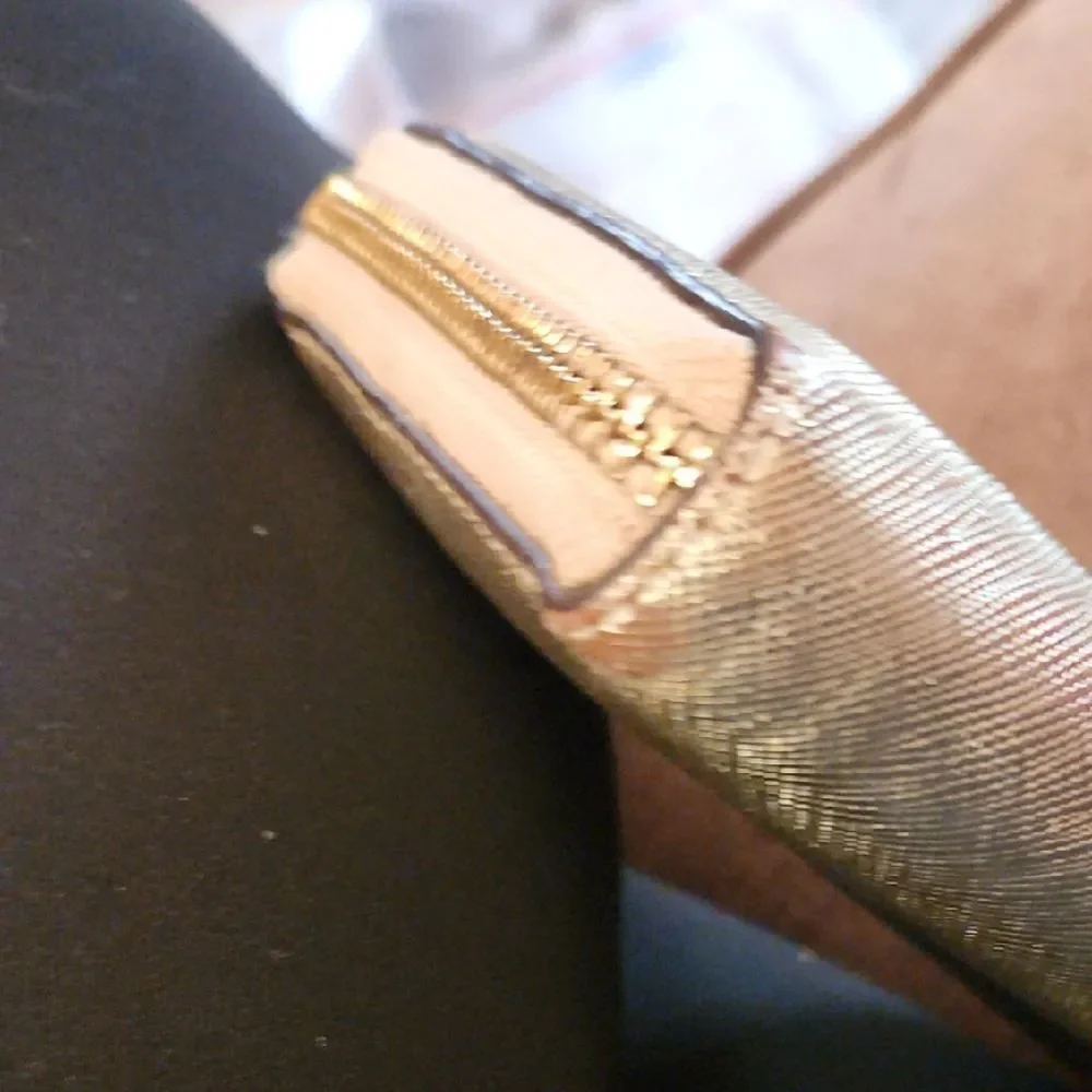 Kate Spade Metallic Gold Zip Wallet
